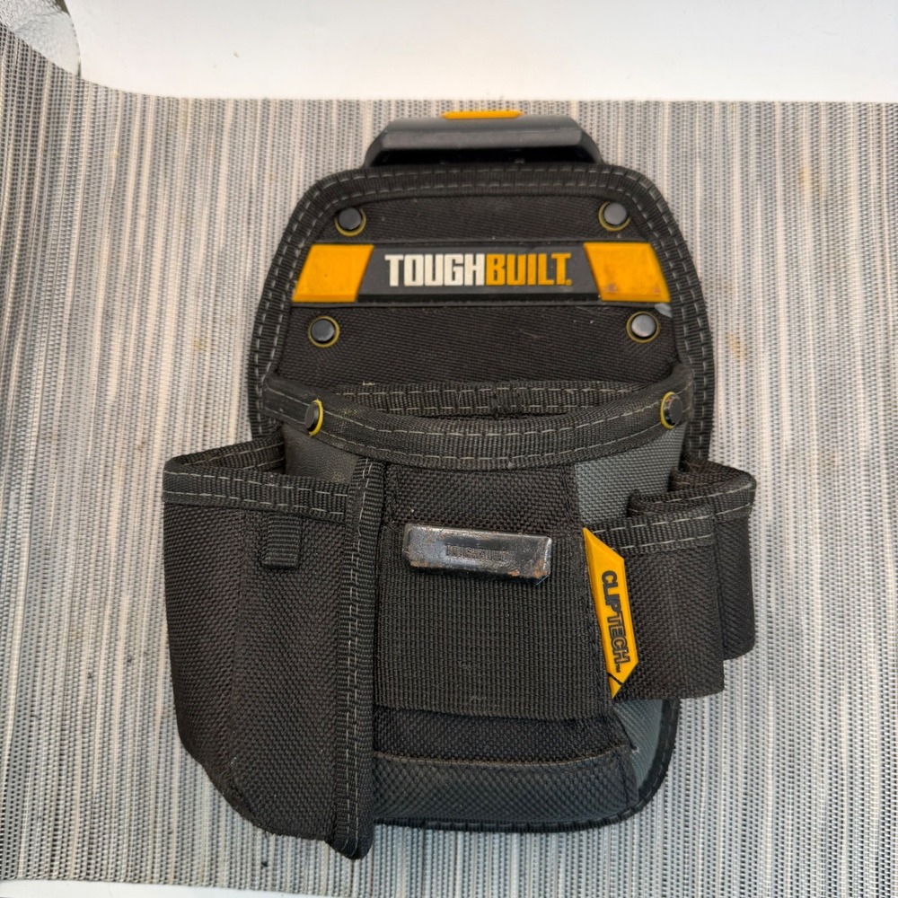 ToughBuilt ClipTech Technician Pouch Black Heavy Duty Tool Belt Bag TB-CT-36